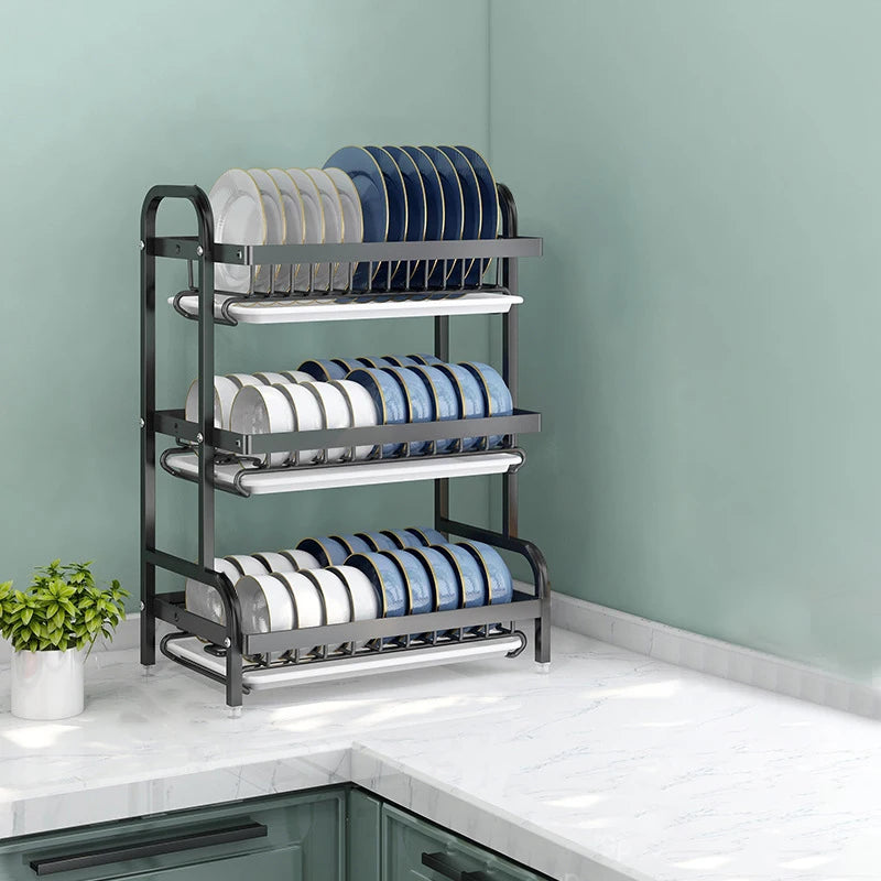 3-Tier Steel Kitchen Rack