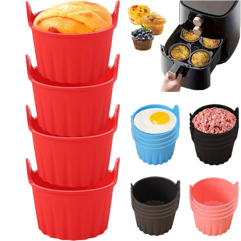 Silicone Egg Bite Molds for Air Fryer (Set of 4)