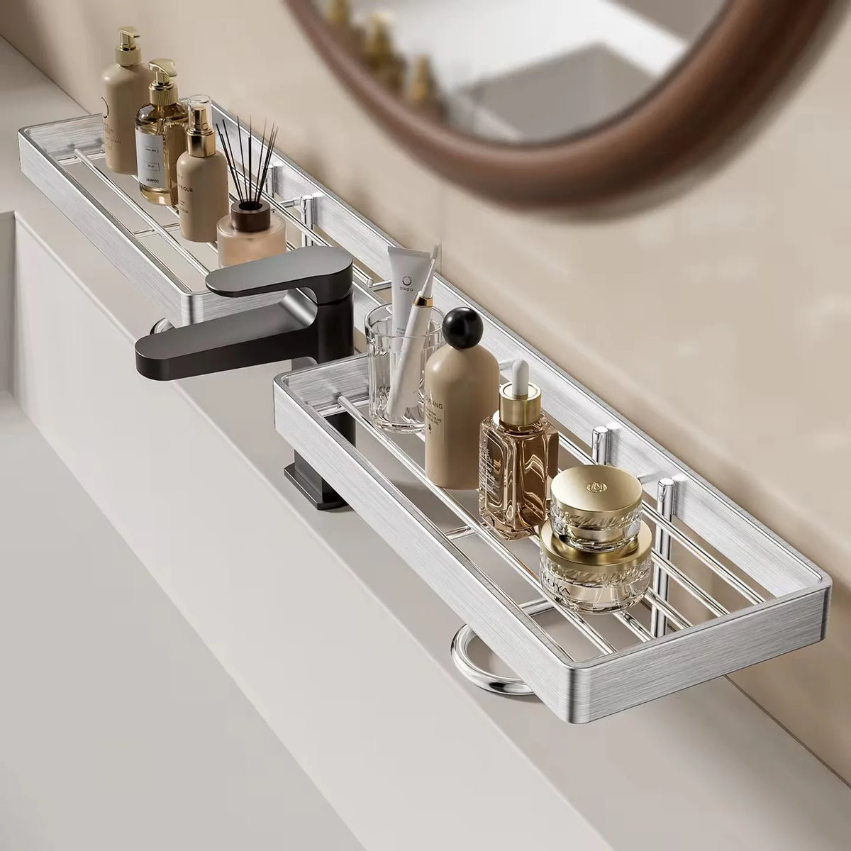 No-Drill Over-Faucet Sink Storage Rack