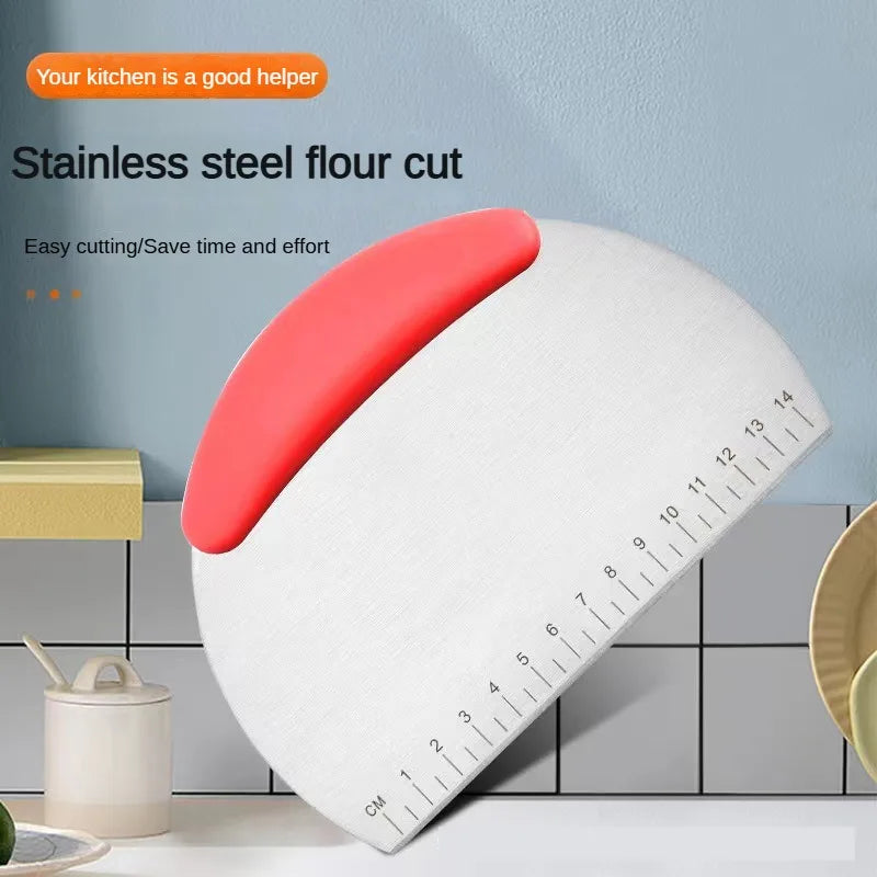 Stainless Steel Dough Cutter with Scale