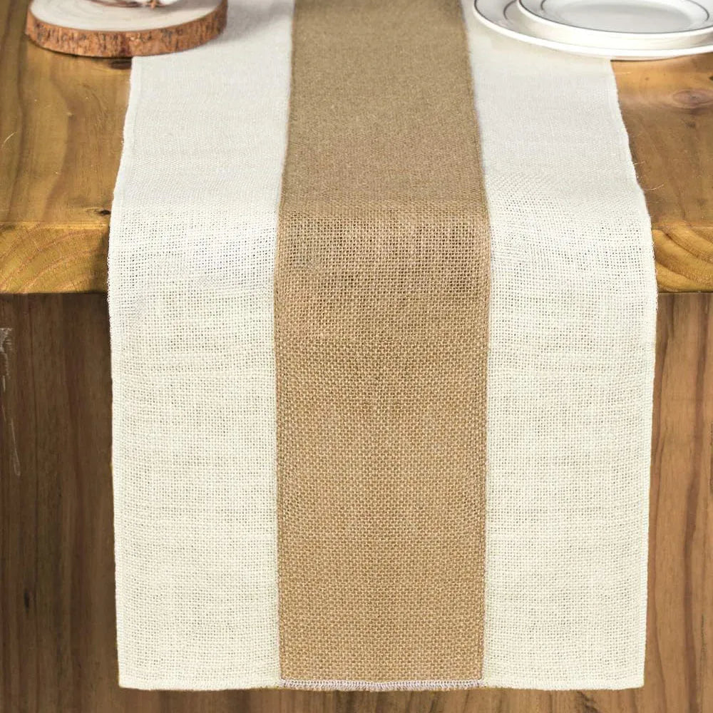 Farmhouse Burlap Table Runner