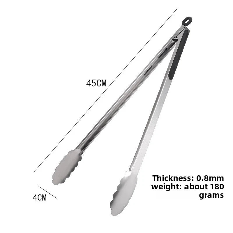 Stainless Steel BBQ Food Tongs