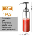 Glass Sauce Pump Dispenser Bottle