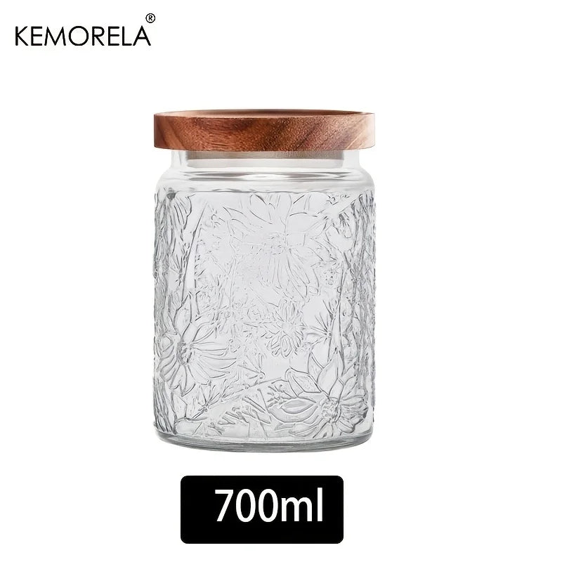 Embossed Storage Jar