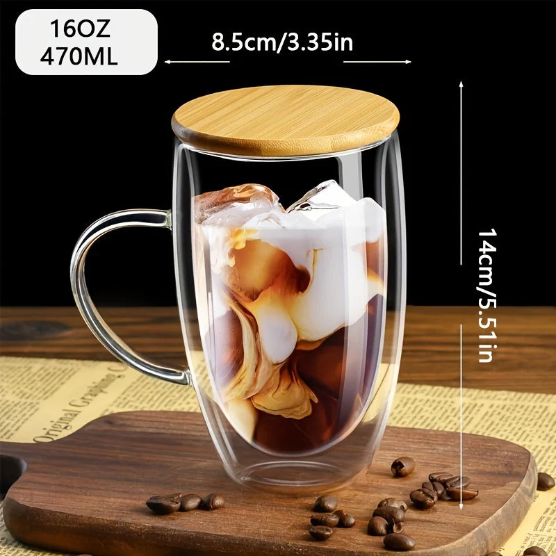 Bamboo Lid Coffee Mug Set