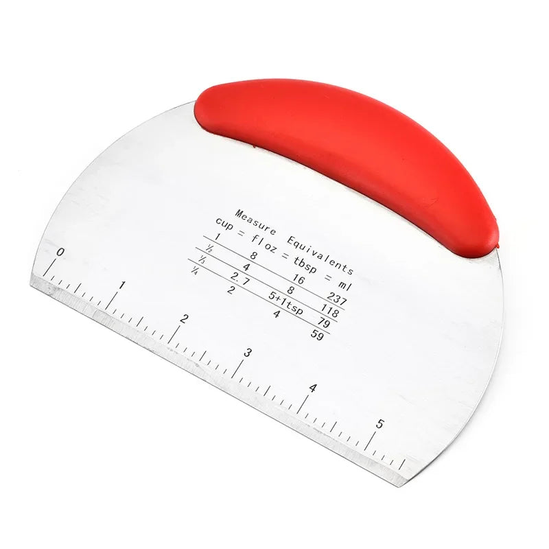 Stainless Steel Dough Scraper with Scale