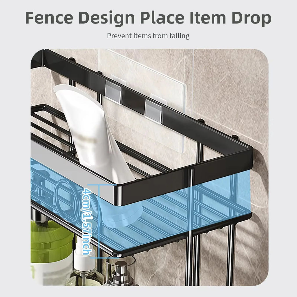 Over-Toilet Storage Shelf & Toilet Paper Holder