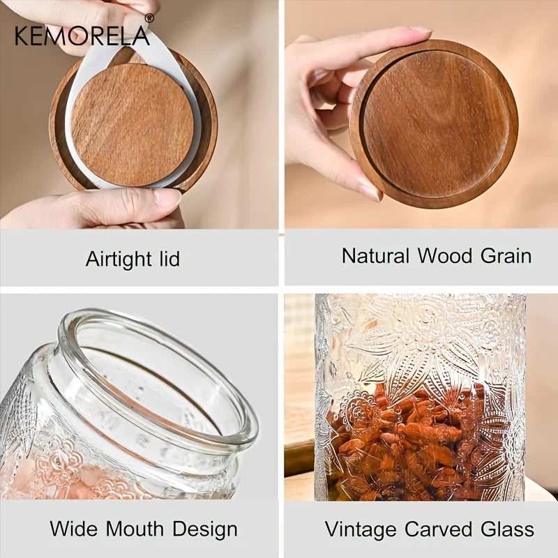 Embossed Storage Jar