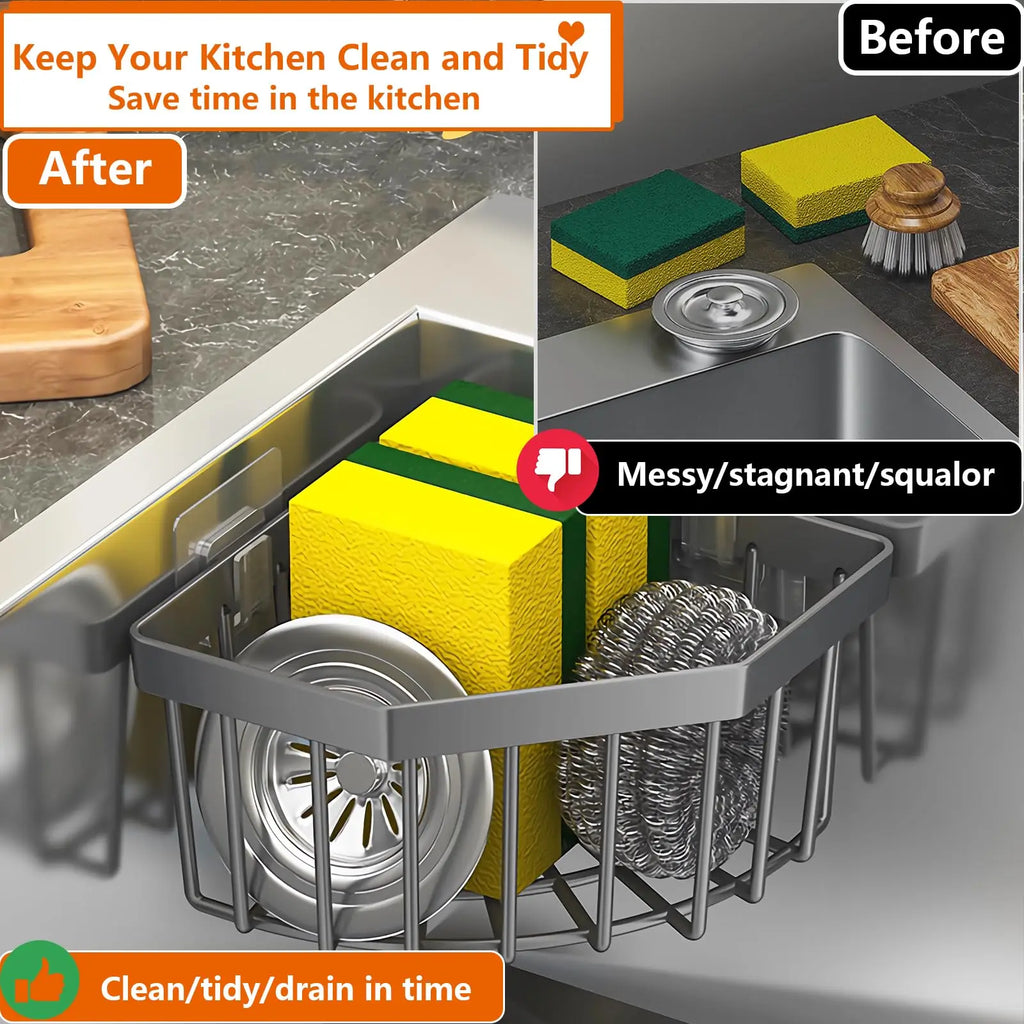 Stainless Steel Kitchen Sink Sponge Holder