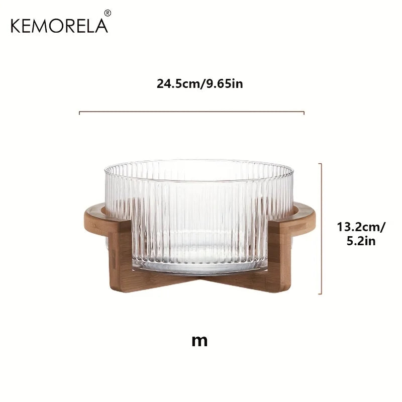 Bamboo Stand Salad Bowl