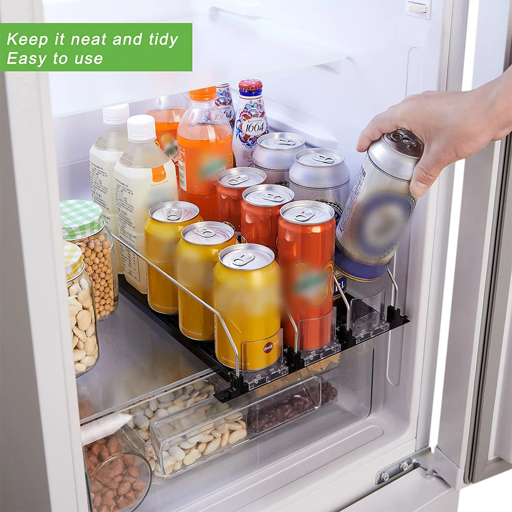Adjustable Beverage Can Dispenser Rack