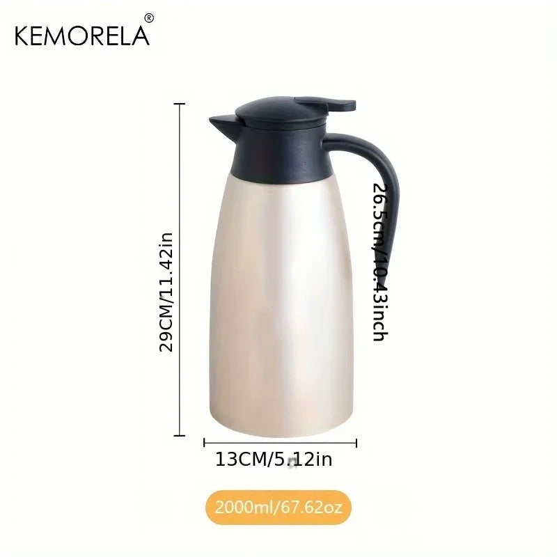 Stainless Steel Thermal Coffee Carafe (1.5L/2L)