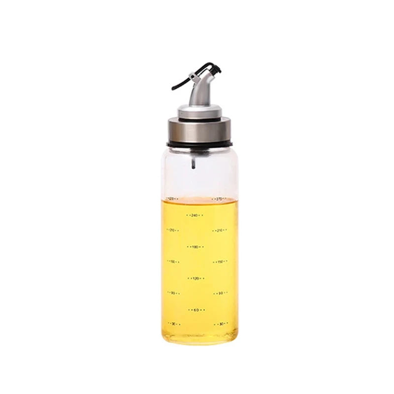 Glass Oil Dispenser Bottle with Measurement Scale