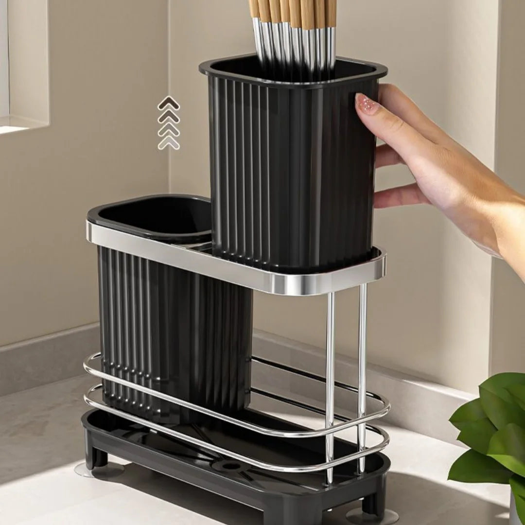 2-Section Cutlery Drainer