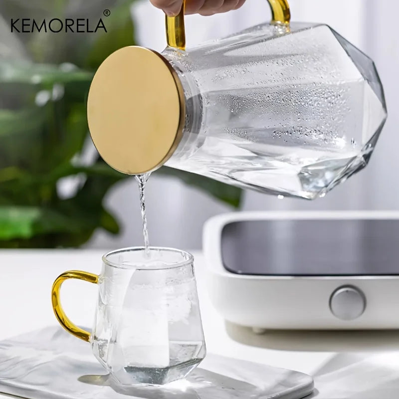 Diamond Glass Water Pitcher