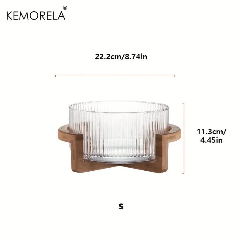 Bamboo Stand Salad Bowl