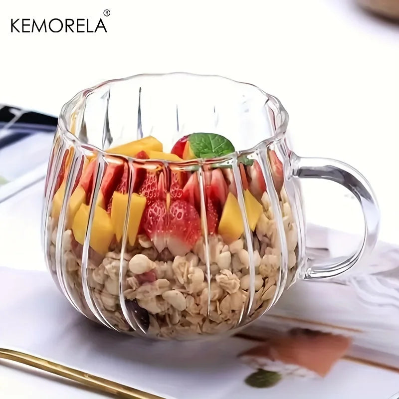 Pumpkin-Shaped Glass Mug Set (6pcs)