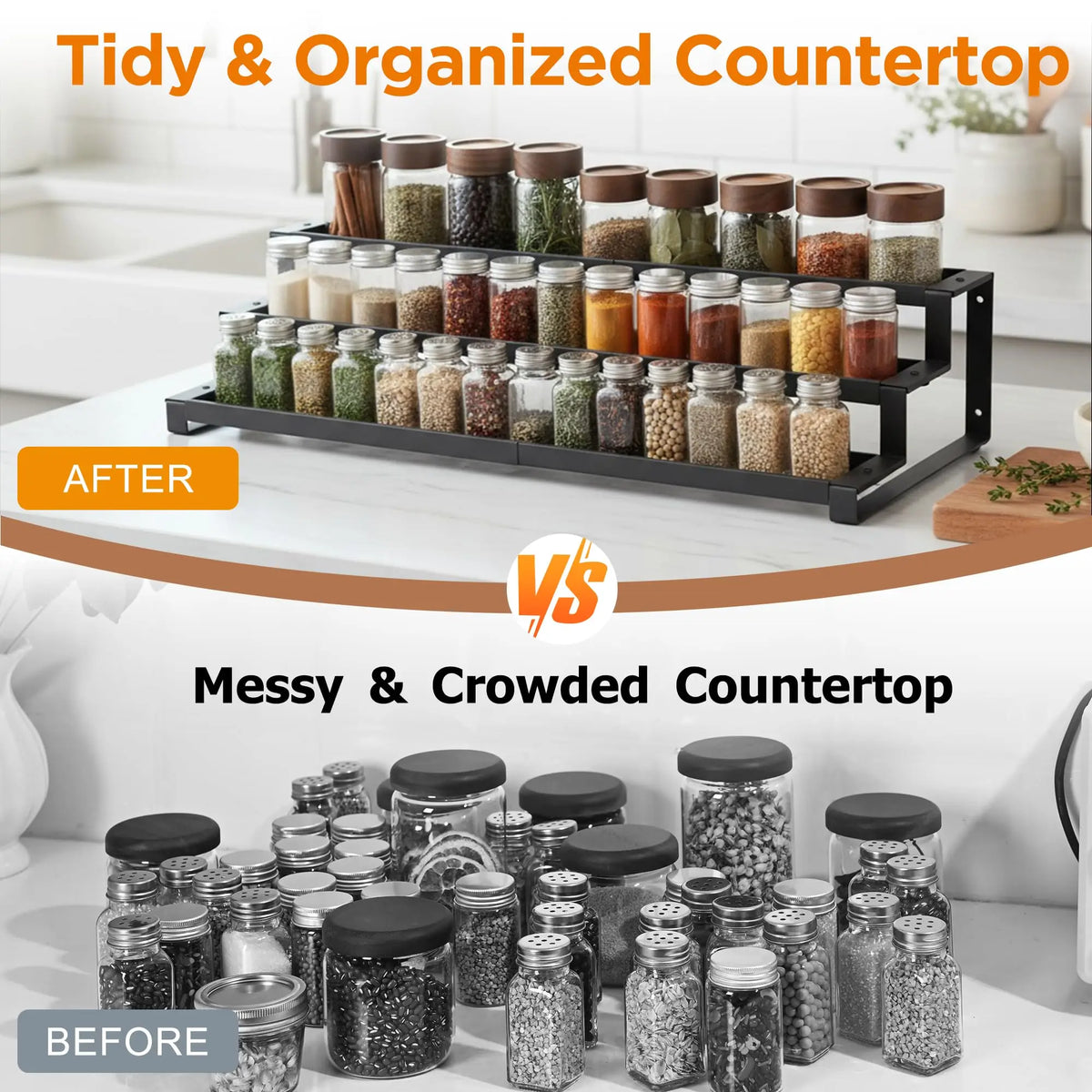 Expandable 3-Tier Spice Rack