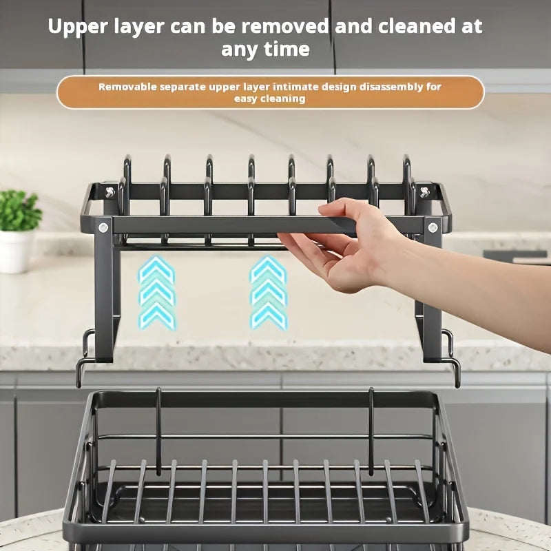 Black Dish Drying Rack