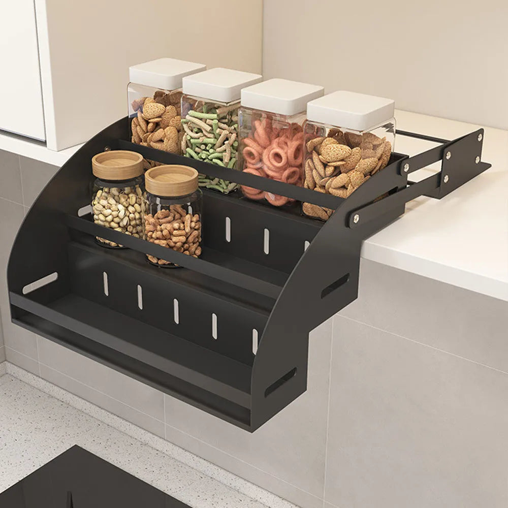 Pull-Out Kitchen Shelf & Plate Organizer