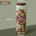 Glass Storage Jar with Acacia Wood Lid