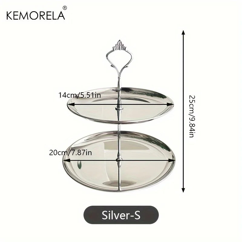 3-Tier Stainless Serving Stand