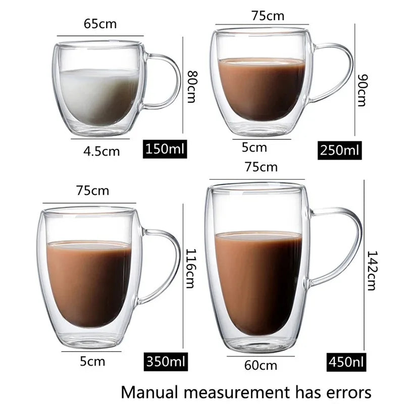 Borosilicate Coffee Mug Set