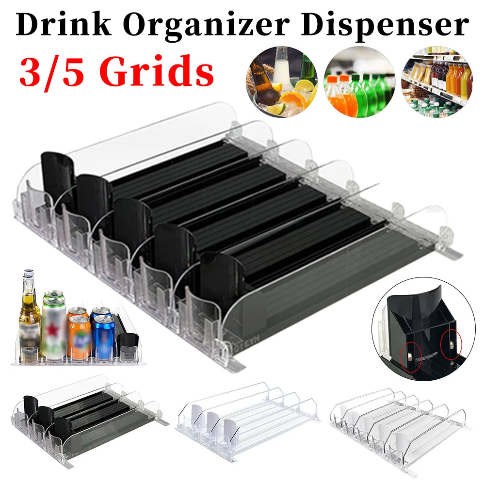 Adjustable Beverage Can Dispenser Rack