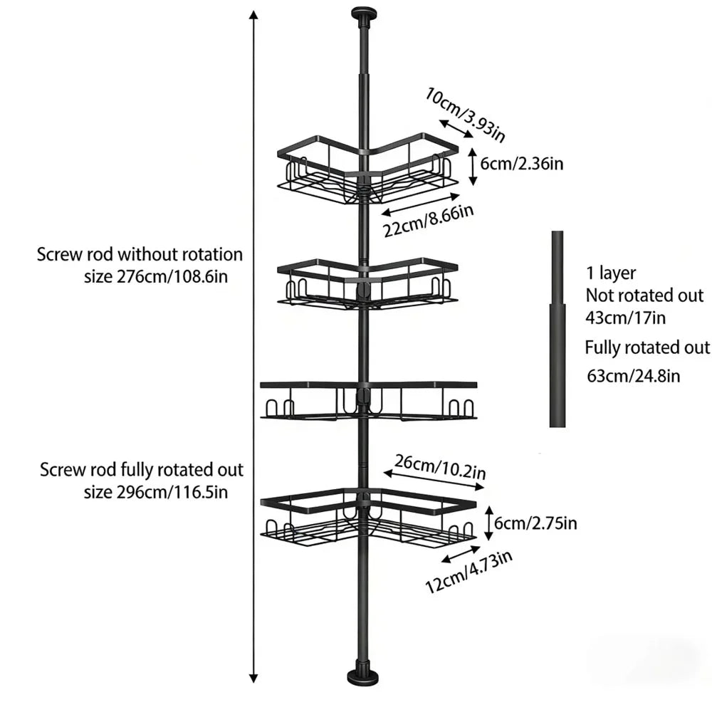 4-Tier Corner Shower Caddy
