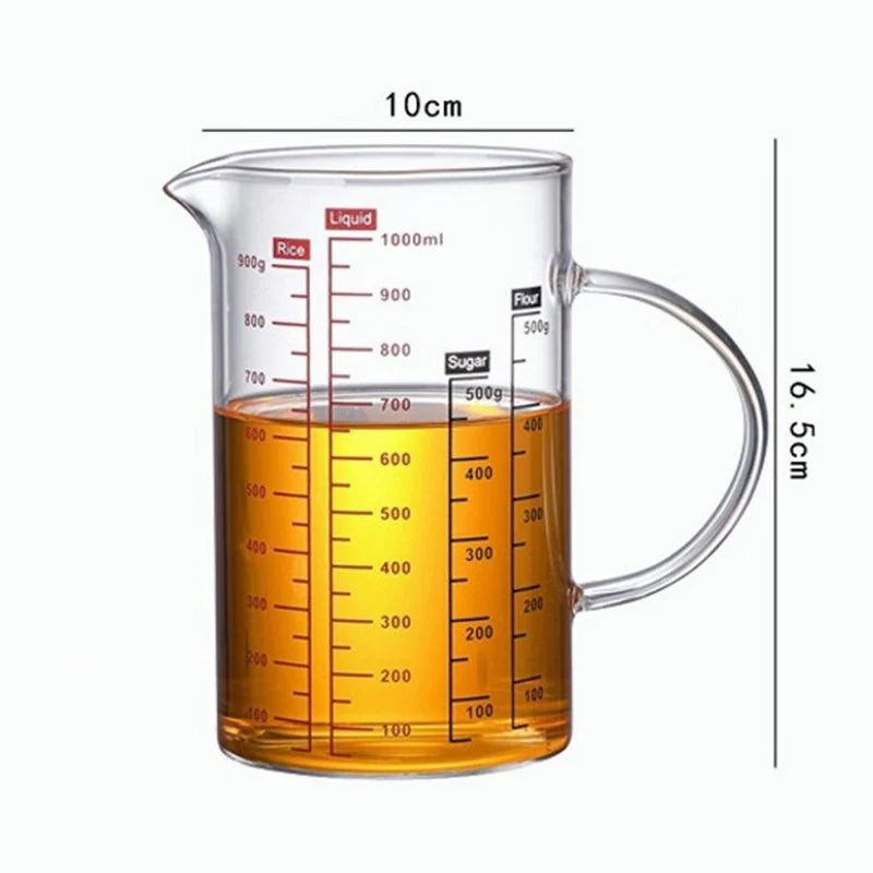 Glass Measuring Mug with Bamboo Lid