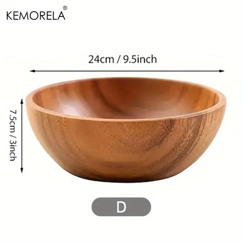 Acacia Salad Bowl Set