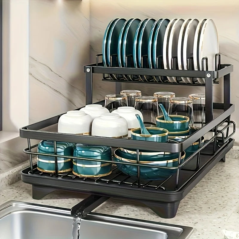Black Dish Drying Rack