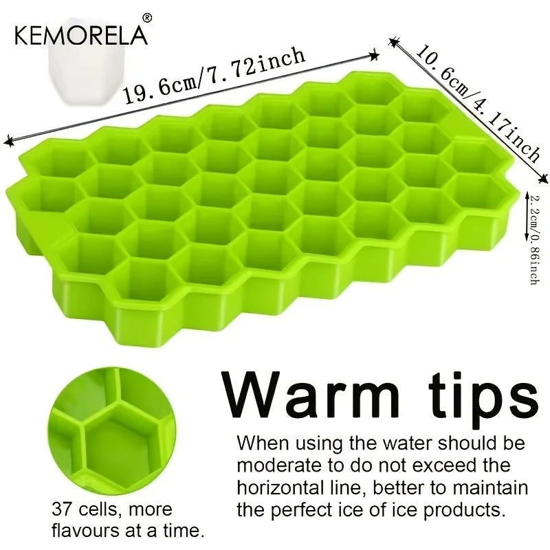Honeycomb Silicone Ice Cube Tray (37 Cubes)