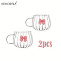 Ribbed Pumpkin Glass Mug