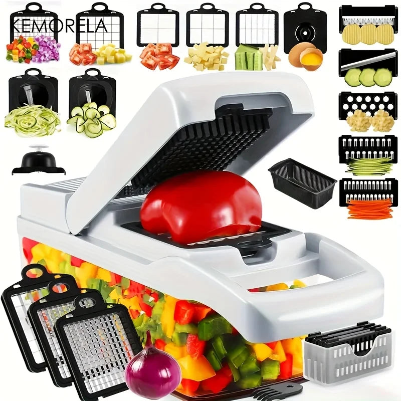 Multi-Blade Vegetable Chopper & Mandoline Slicer