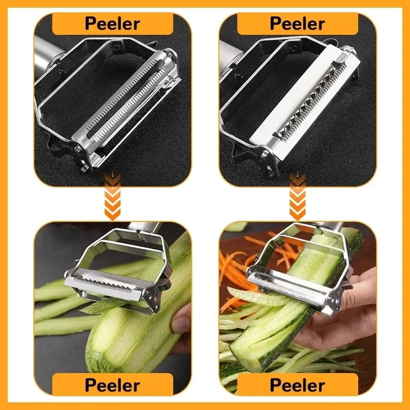Dual-Blade Vegetable Peeler & Slicer