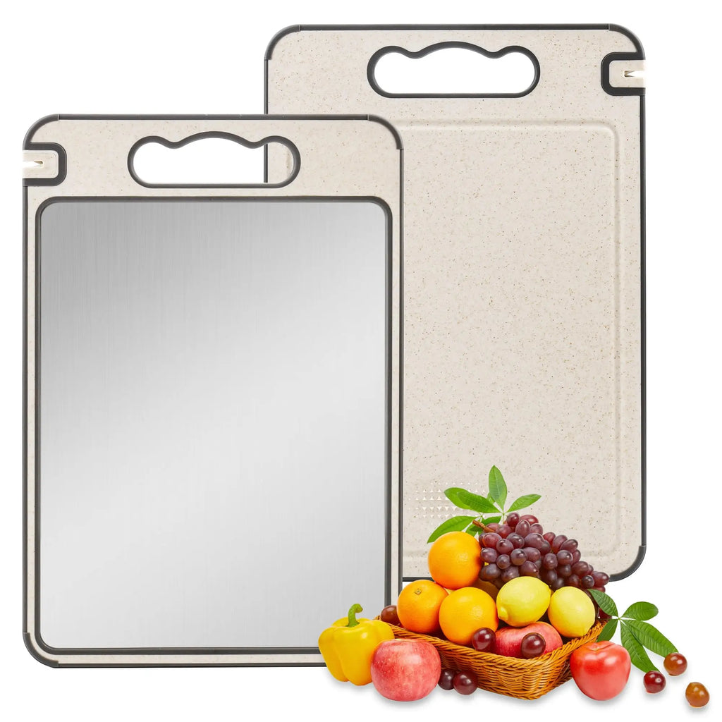 Cutting Board with Garlic Grinder