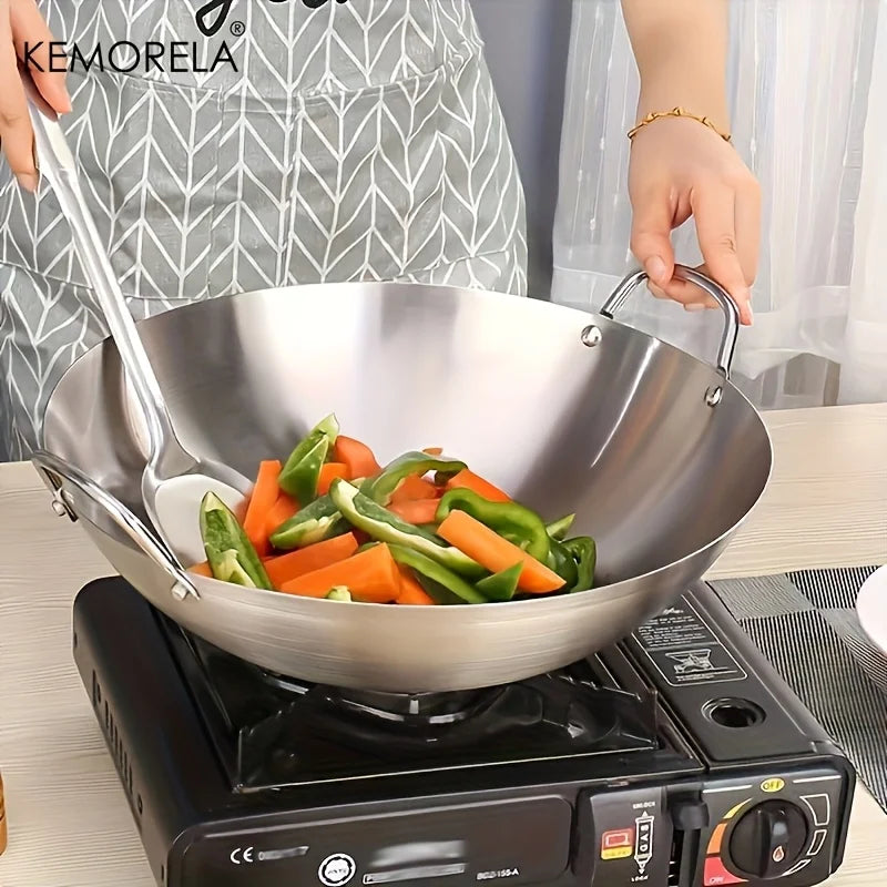 Stainless Steel Wok Pan