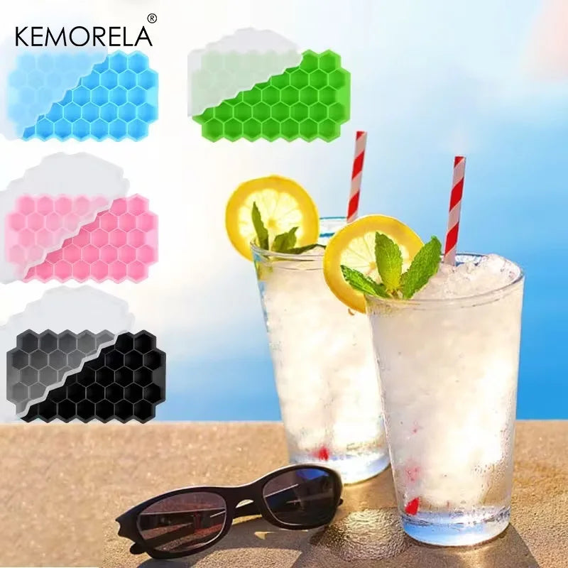Honeycomb Silicone Ice Cube Tray (37 Cubes)