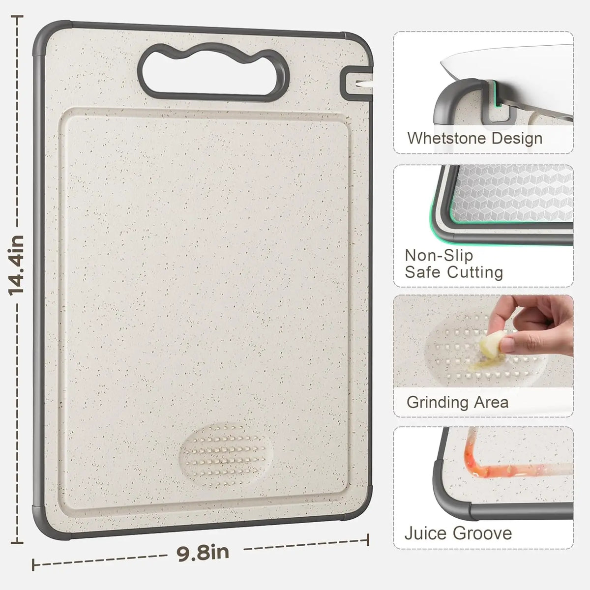 Stainless Steel Double-Sided Cutting Board