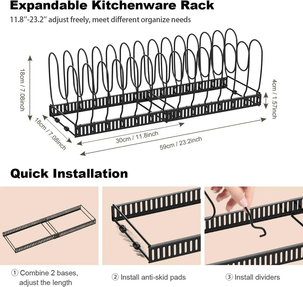 Pot & Pan Organizer Rack