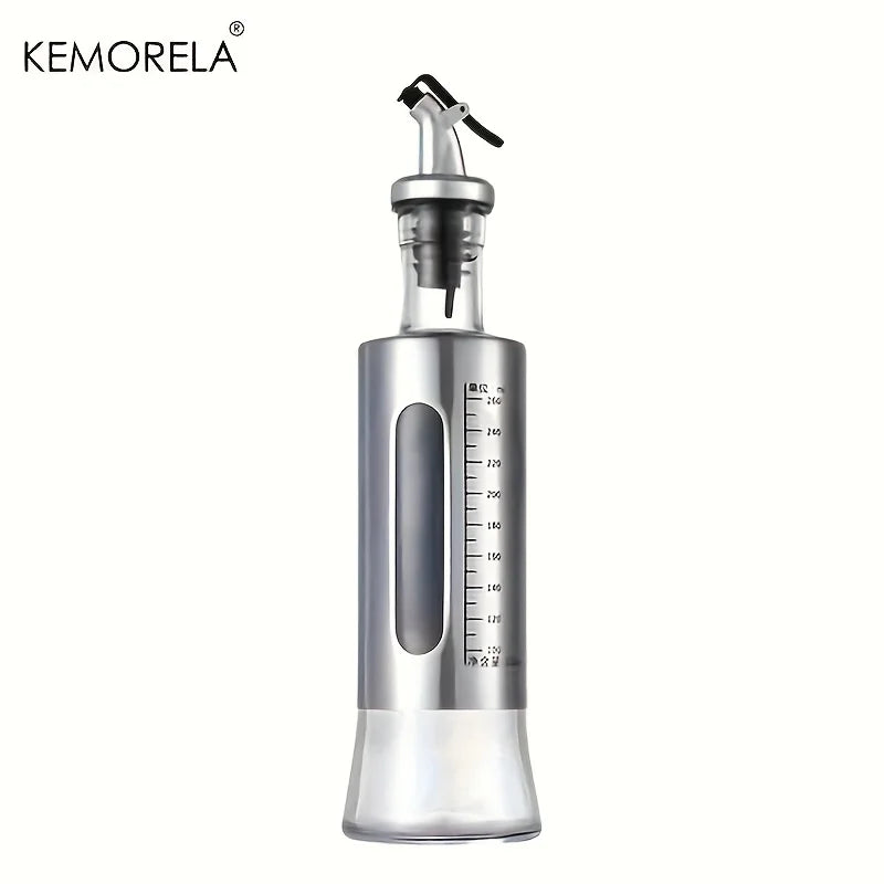 Stainless Steel Glass Oil Dispenser Bottle (200/300/500ml)