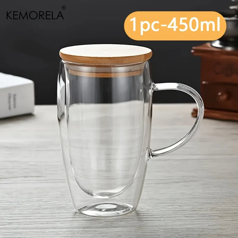 Double Wall Bamboo Lid Mug