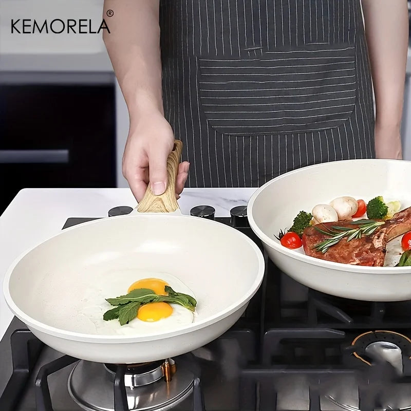 Wood-Grain Frying Pan