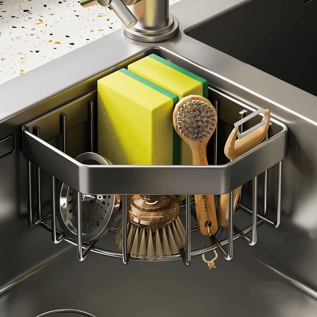Stainless Steel Kitchen Sink Sponge Holder