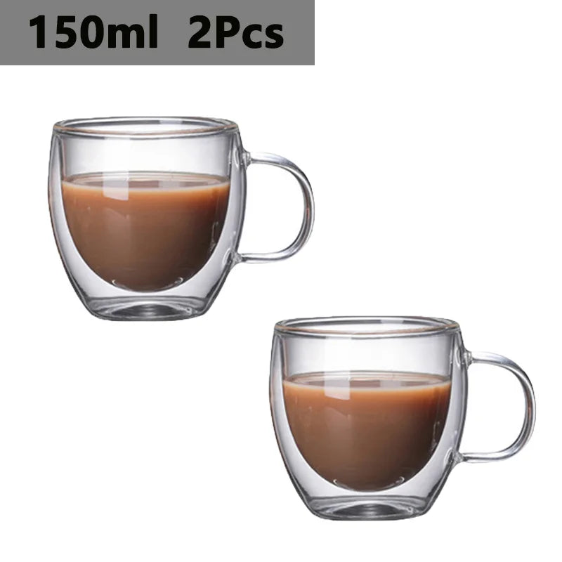 Borosilicate Coffee Mug Set