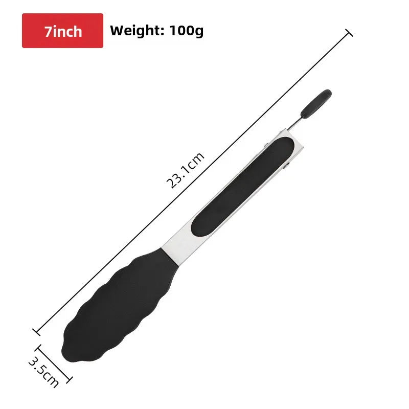 Silicone & Stainless Steel Food Tongs