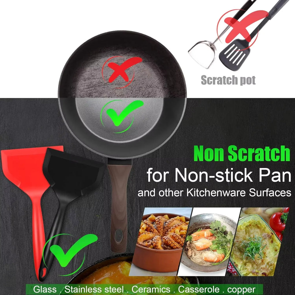 Wide Flexible Silicone Spatula Turner