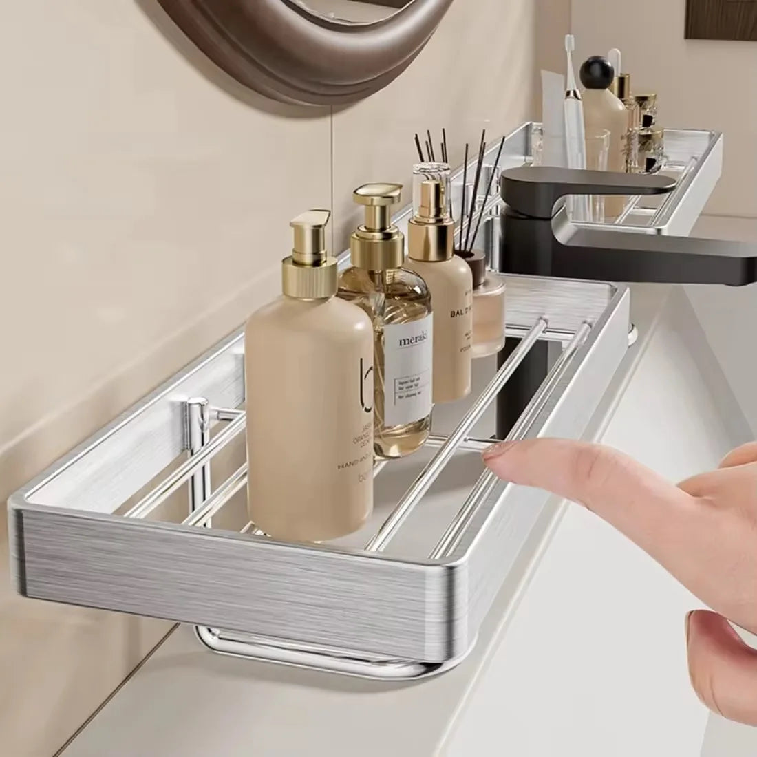 No-Drill Over-Faucet Sink Storage Rack