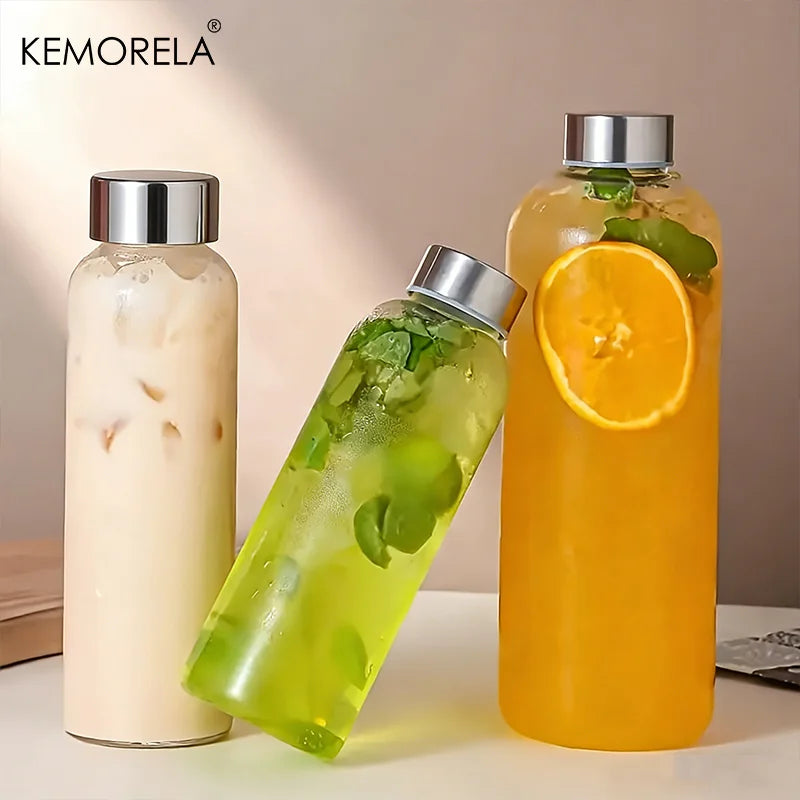 Glass Water Bottle